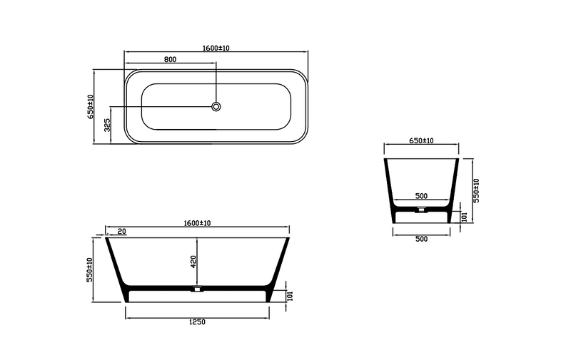 DDST56Z Freestanding Tub<br>59