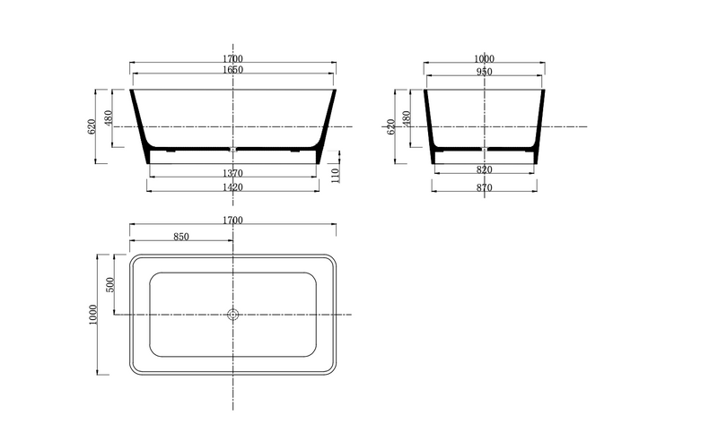 DDST56Z Freestanding Tub<br>59