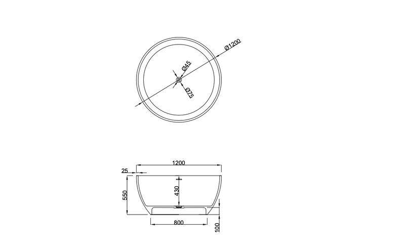 DDST59Z Freestanding Tub<br>47