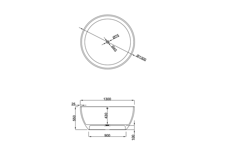 DDST59Z Freestanding Tub<br>47