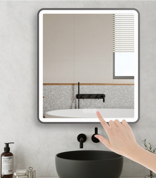 3 Color LED Mirror with Front Light  30" * 34"