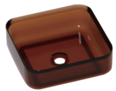 Clear Vessel Sink Square