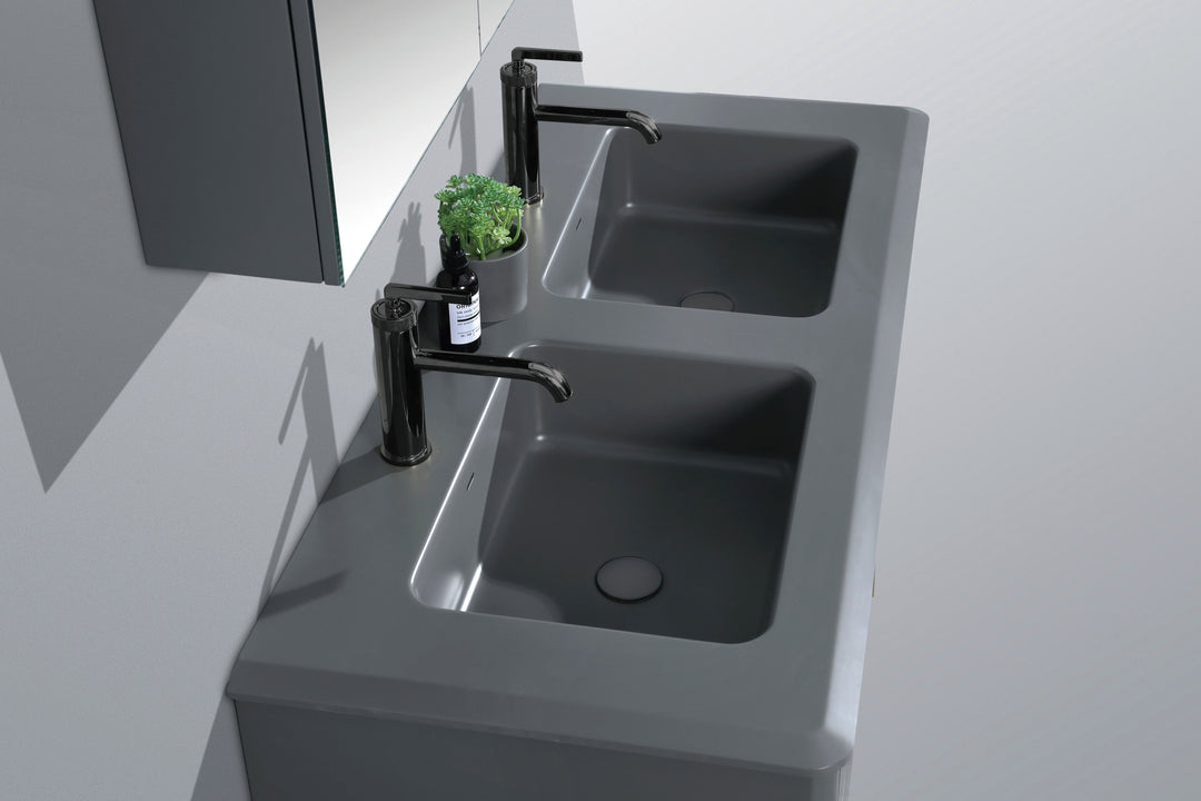 48" Vanity with Artificial Stone Counter Top and Double Sink