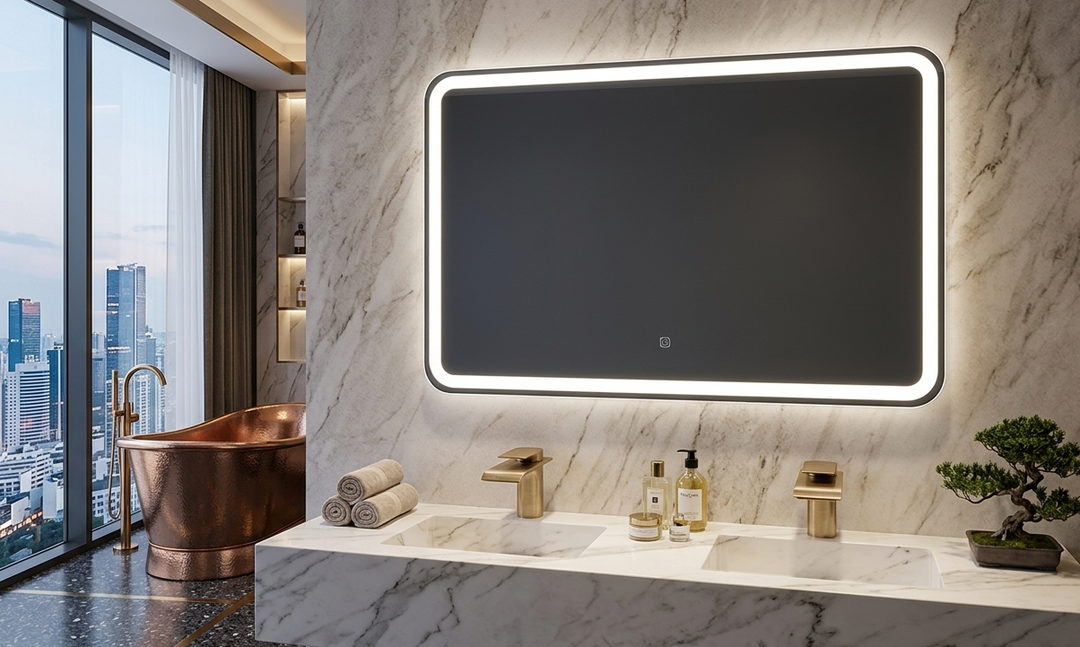 3 Color LED Mirror with Front Light