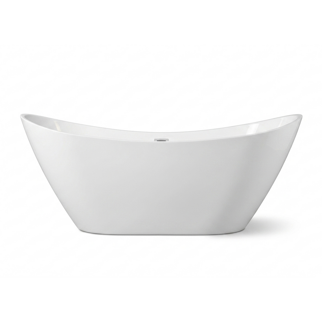 67" Acrylic Double Slipper Bathtub