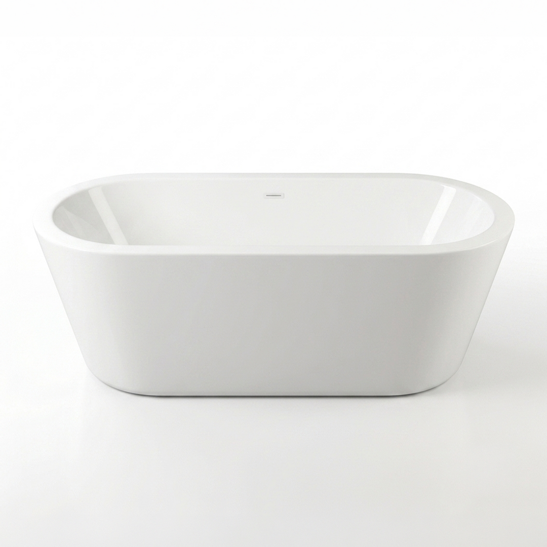 59" Acrylic Freestanding Bathtub - White