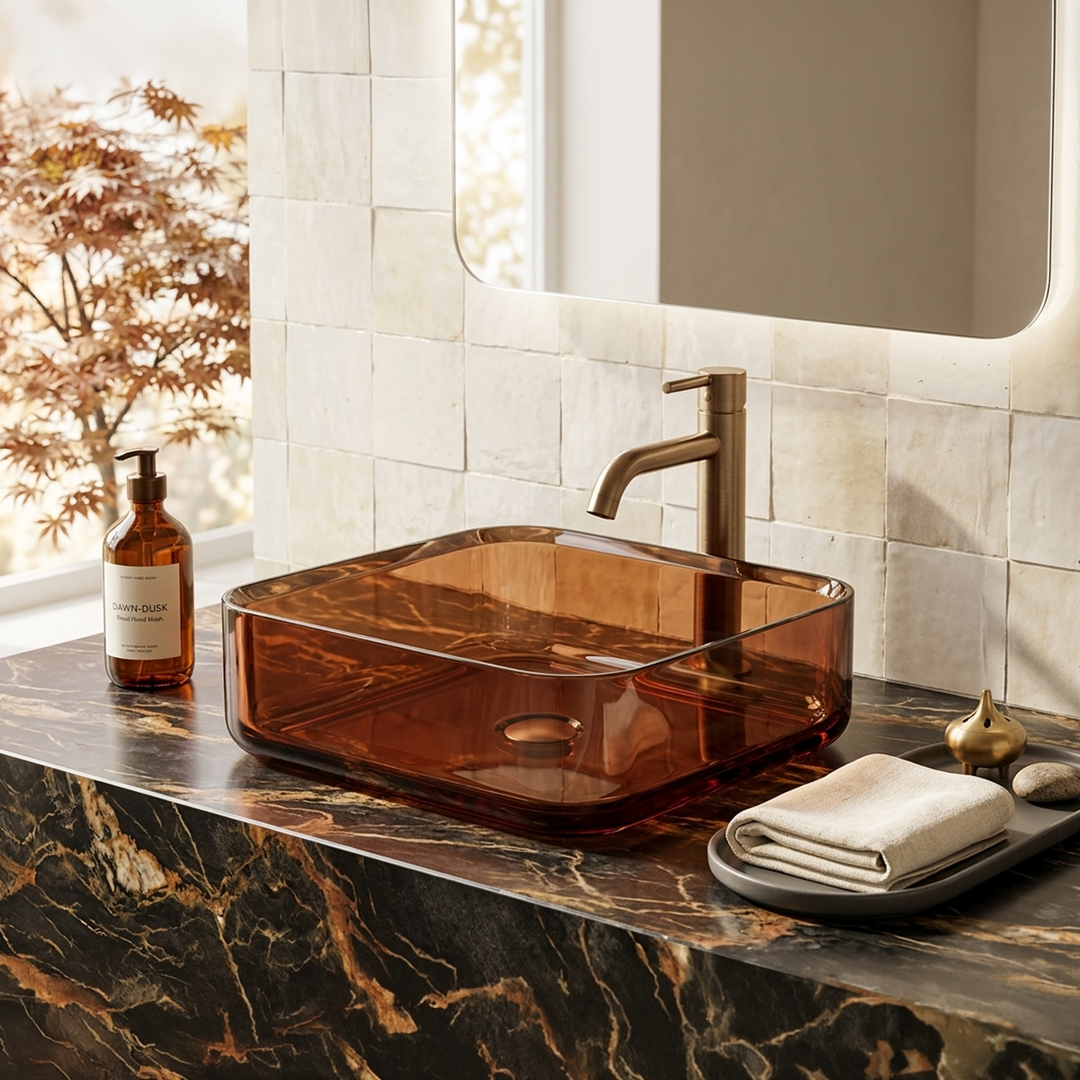 Clear Vessel Sink Square