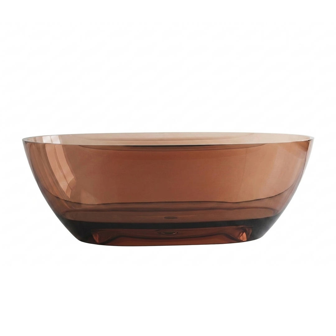 Egg Shaped Acrylic Transparent Bathtub
