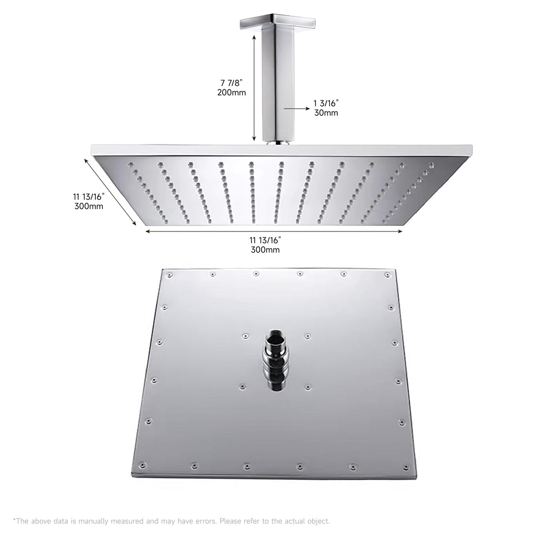 12" Square Shower Head