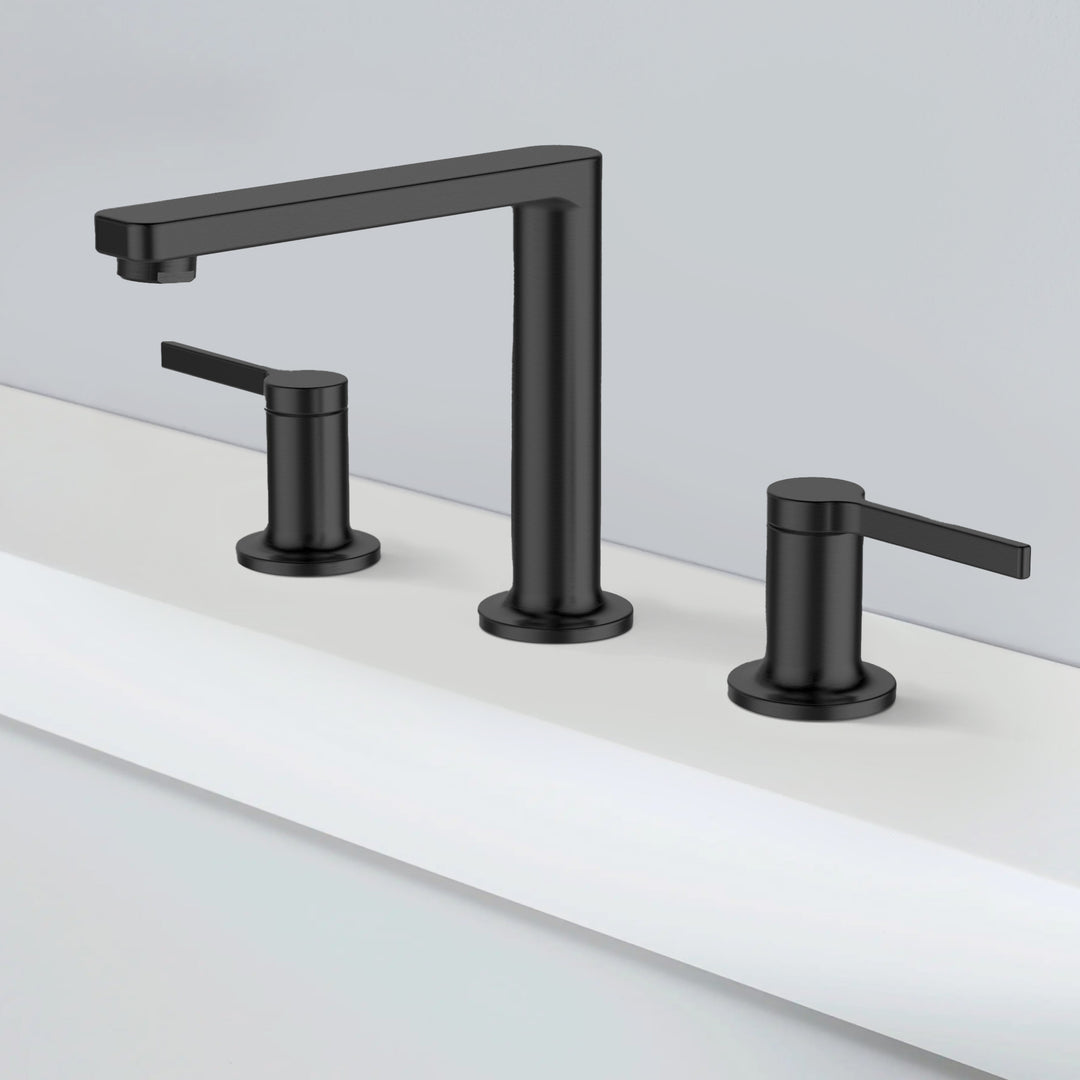 L-Shaped 3 Hole Lavatory Faucet