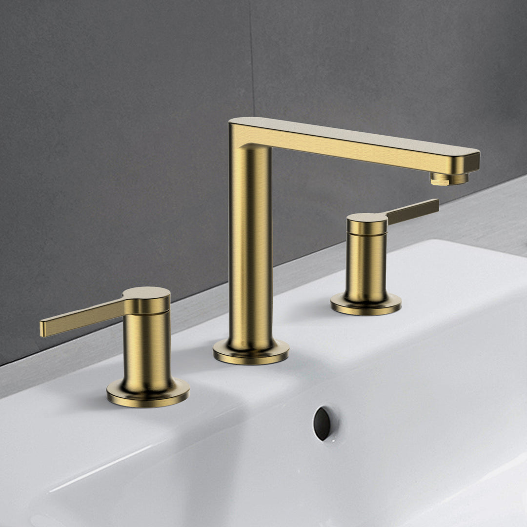 L-Shaped 3 Hole Lavatory Faucet