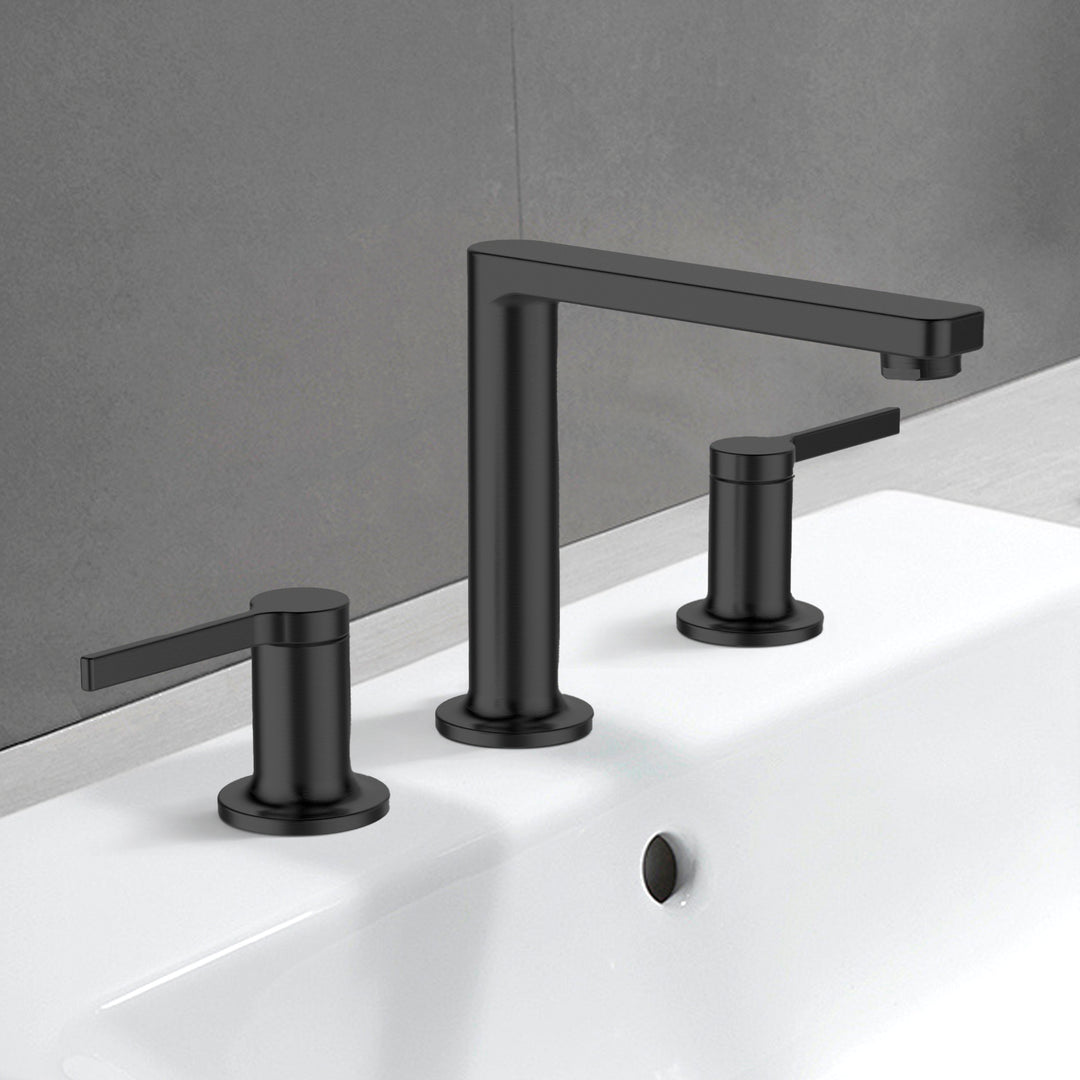 L-Shaped 3 Hole Lavatory Faucet