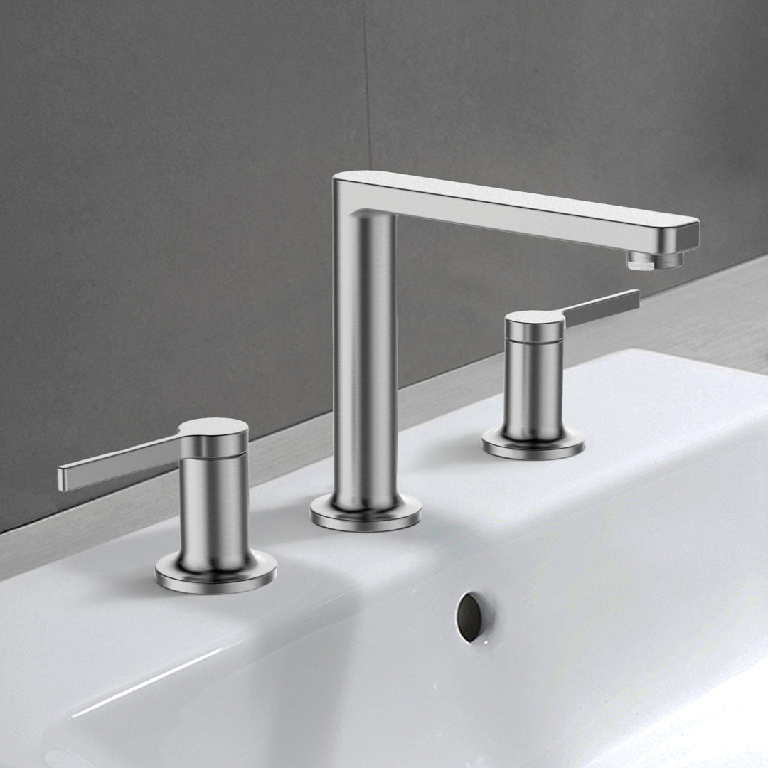L-Shaped 3 Hole Lavatory Faucet
