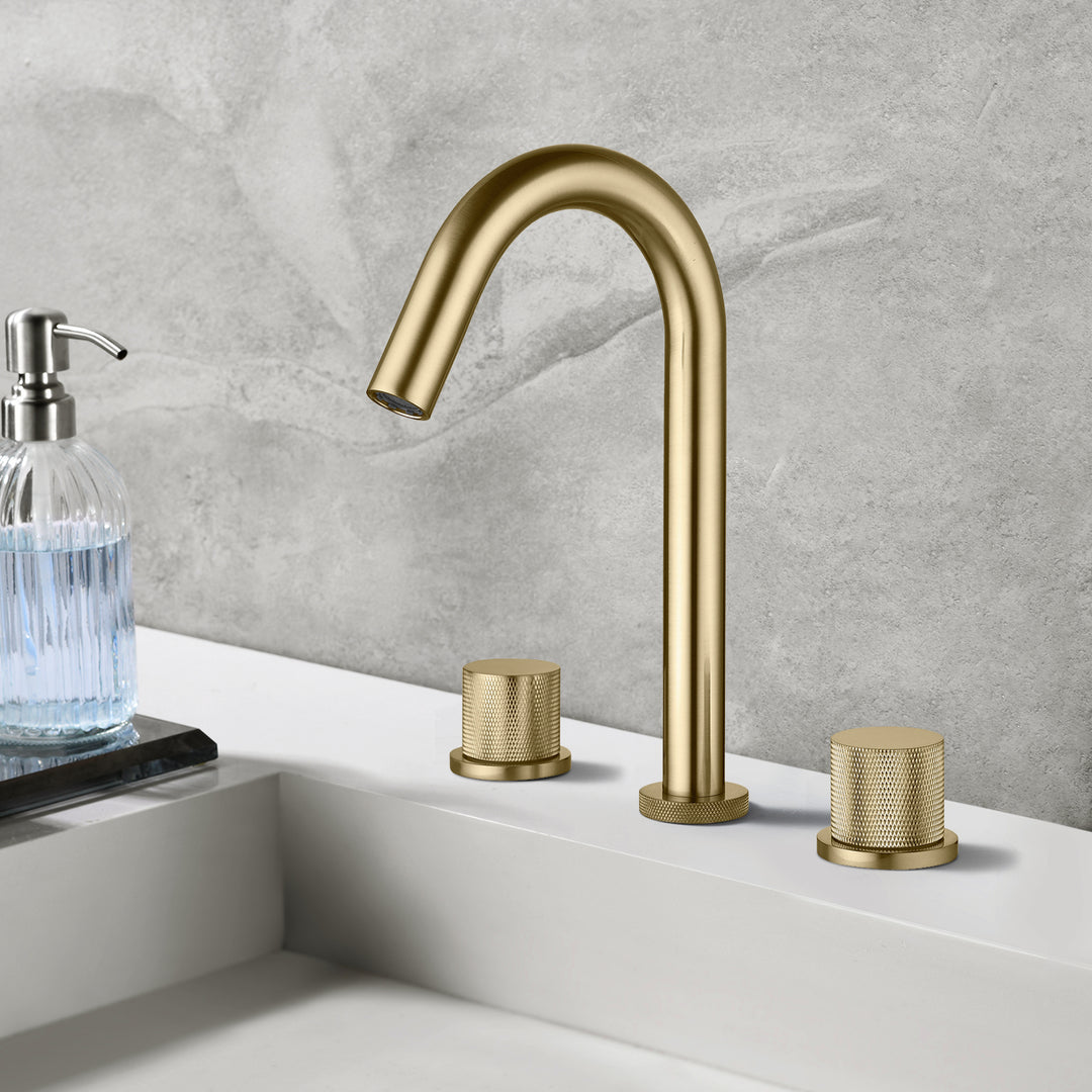 Gooseneck 3 Hole Lavatory Faucet