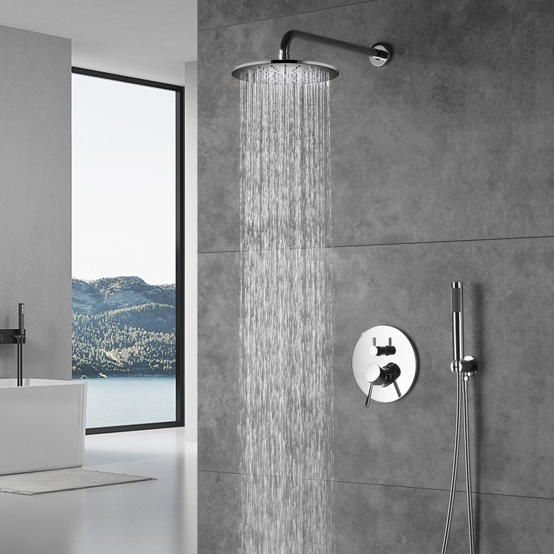 2 Way Shower With 10" Round Head Shower