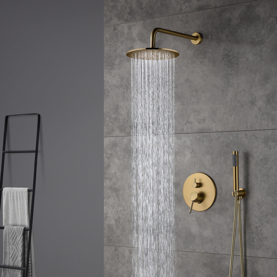 2 Way Shower With 10" Round Head Shower