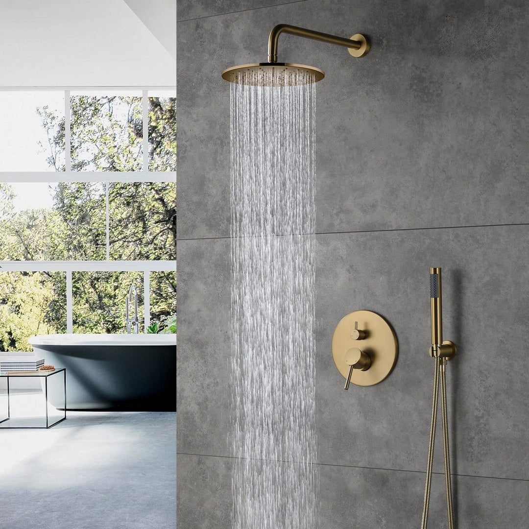 2 Way Shower With 10" Round Head Shower