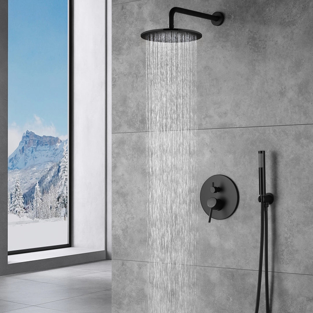 2 Way Shower With 10" Round Head Shower