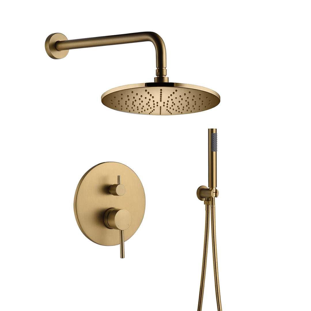 2 Way Shower With 10" Round Head Shower