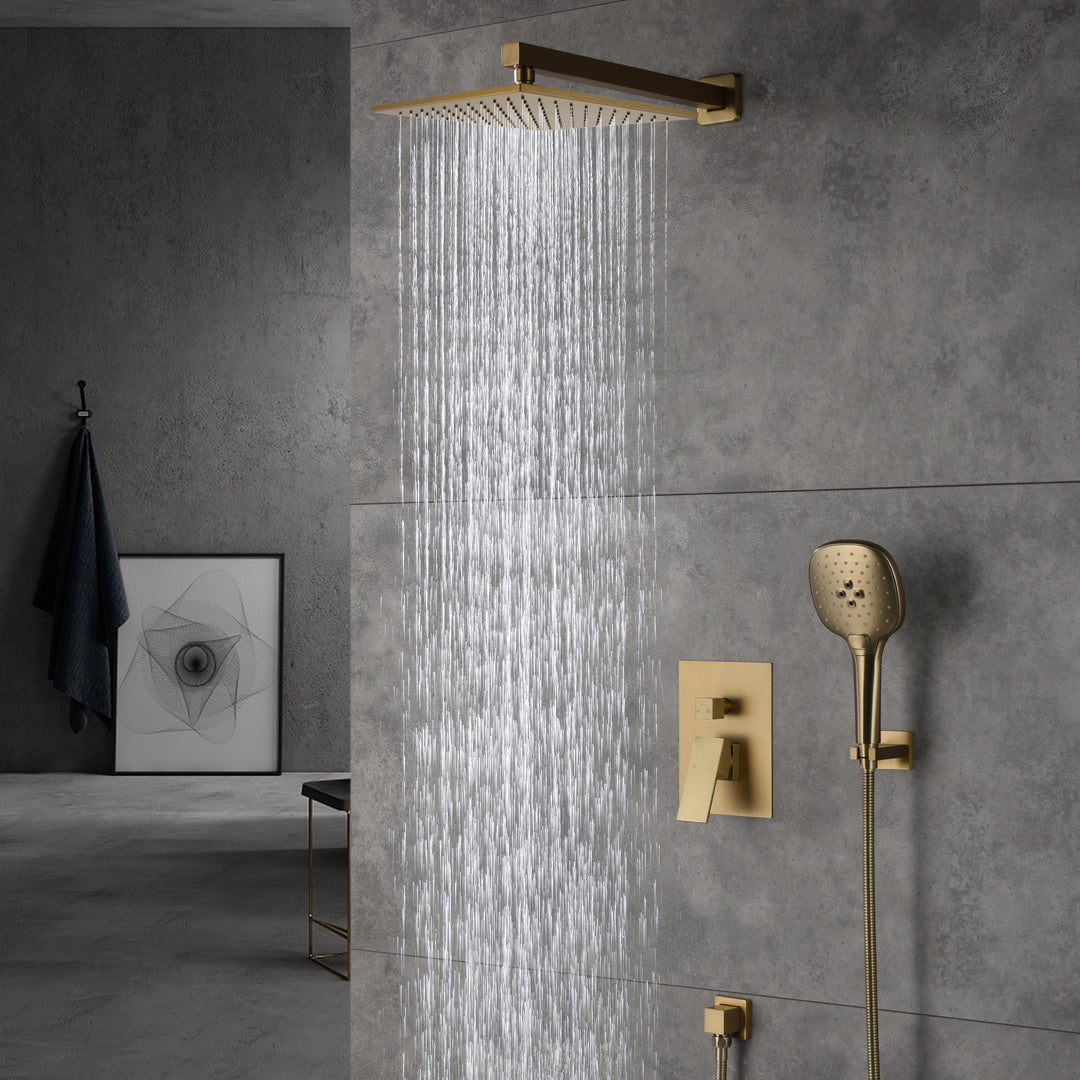 2 Way Shower With 10" Square Head Shower
