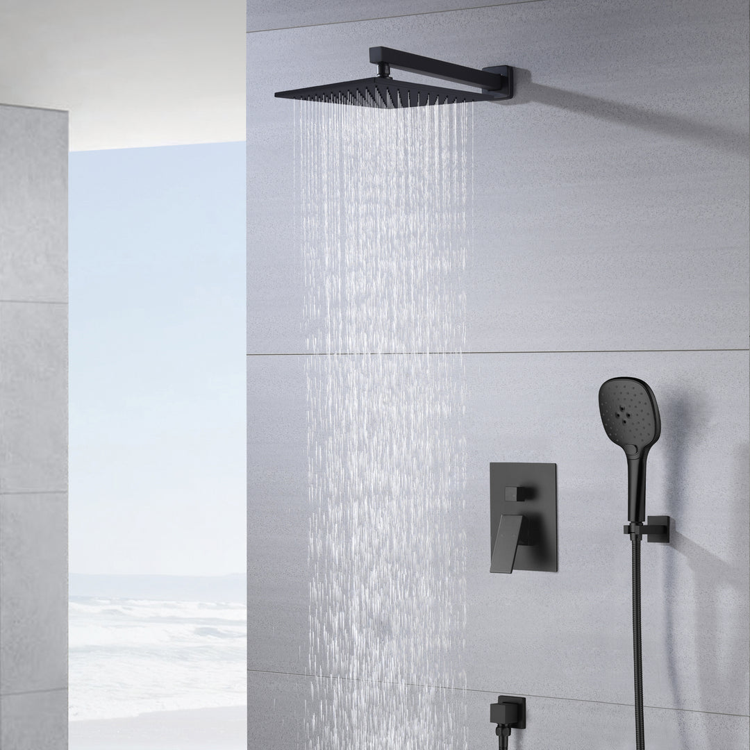 2 Way Shower With 10" Square Head Shower