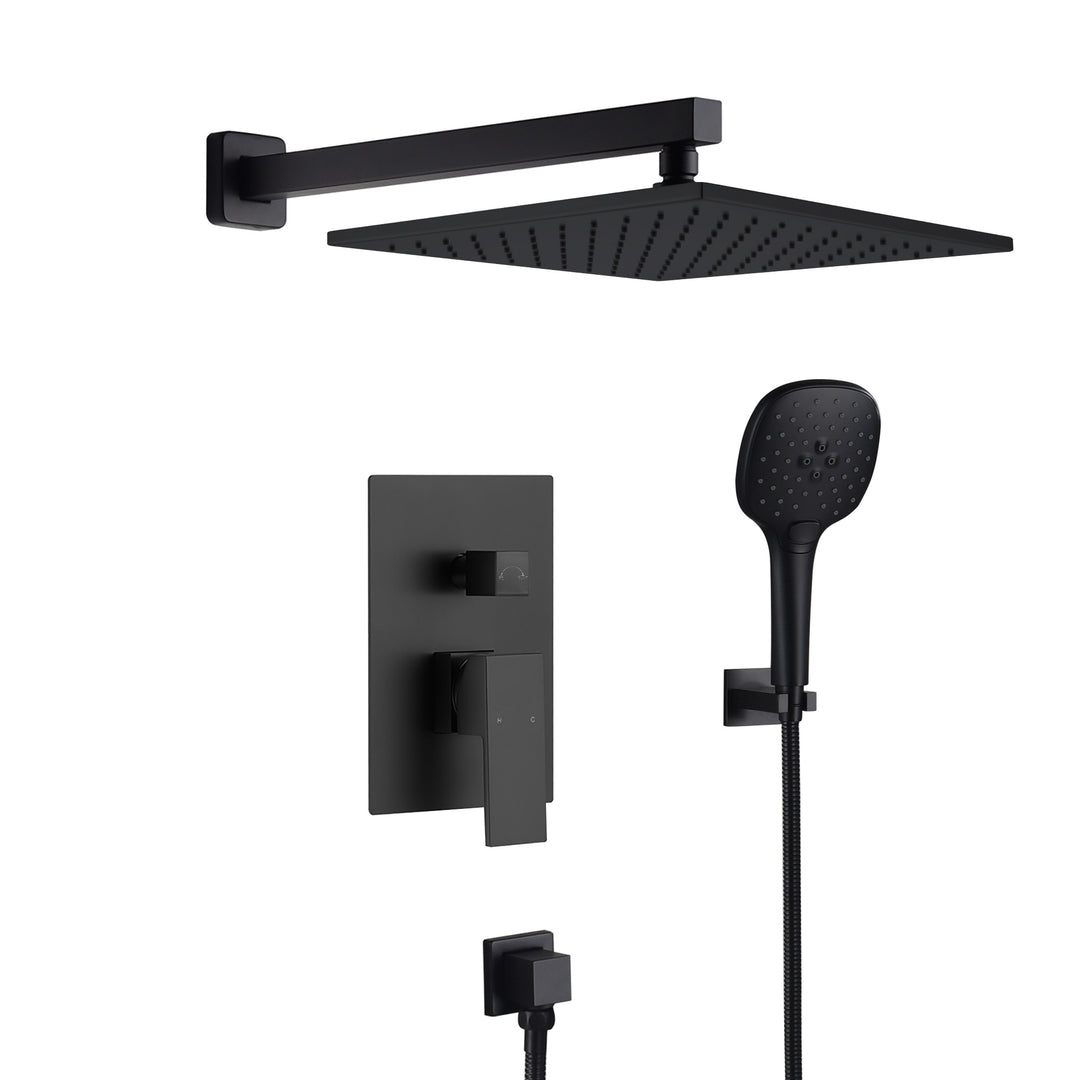2 Way Shower With 10" Square Head Shower