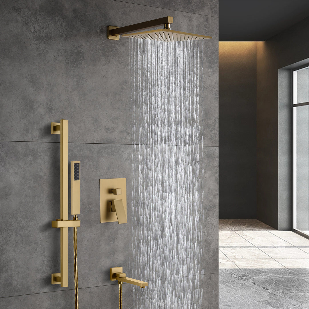 Shower With 10" Square Head Shower