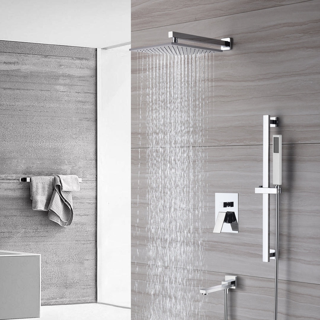 Shower With 10" Square Head Shower