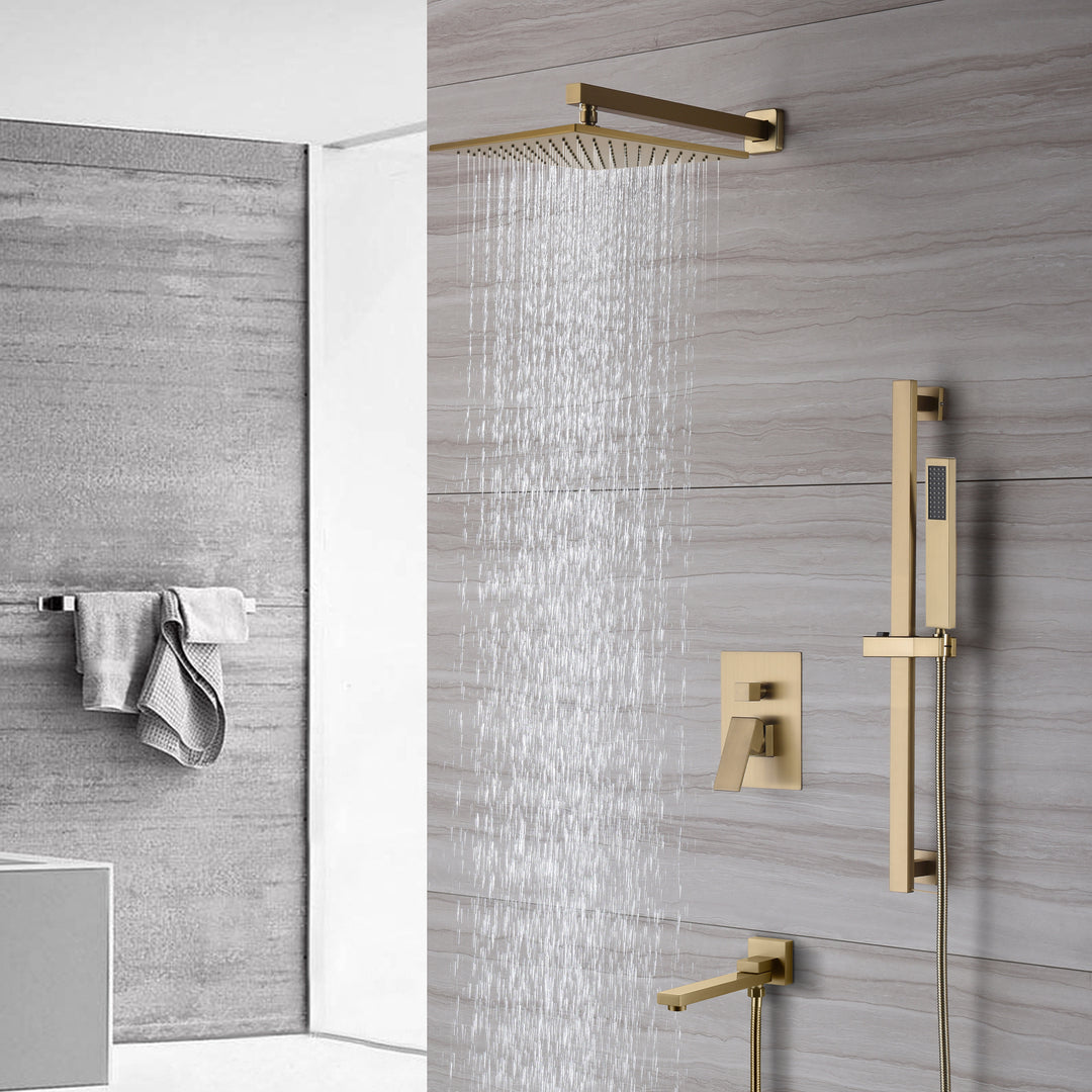 Shower With 10" Square Head Shower