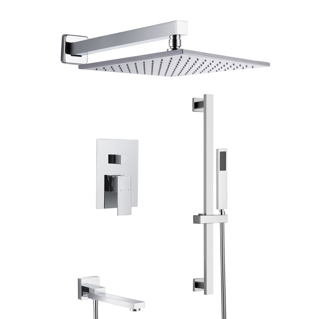 Shower With 10" Square Head Shower