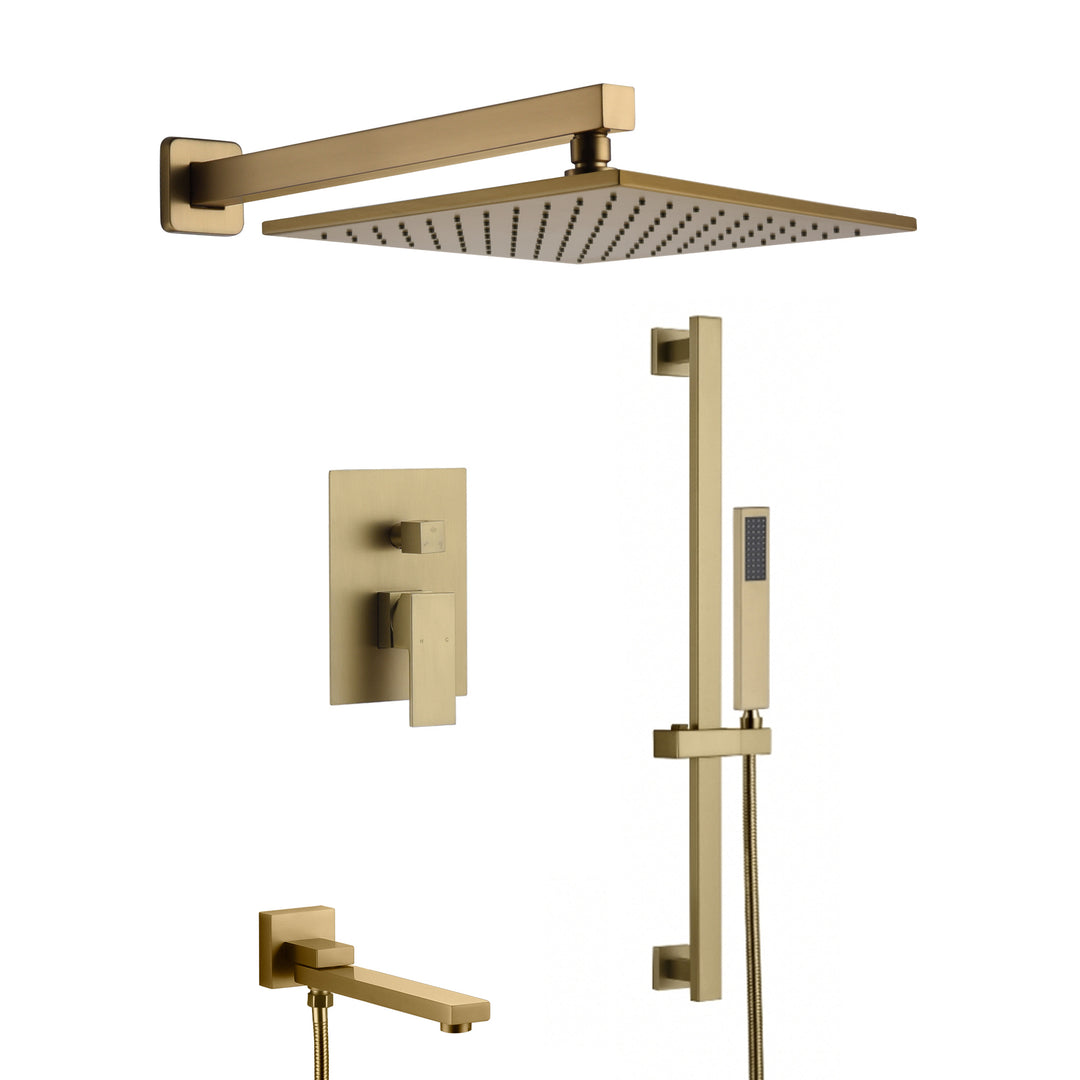 Shower With 10" Square Head Shower