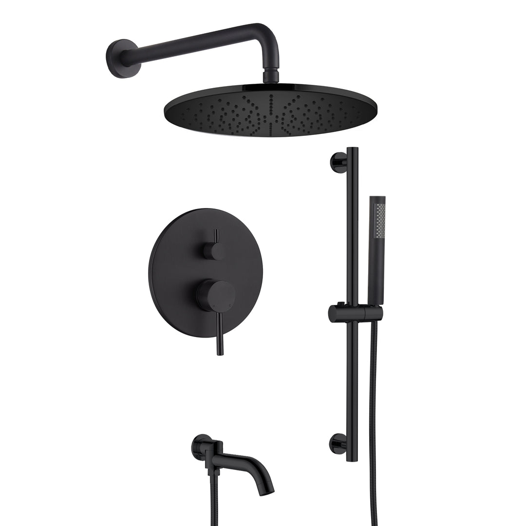 3 Way Shower With 10" Round Head Shower