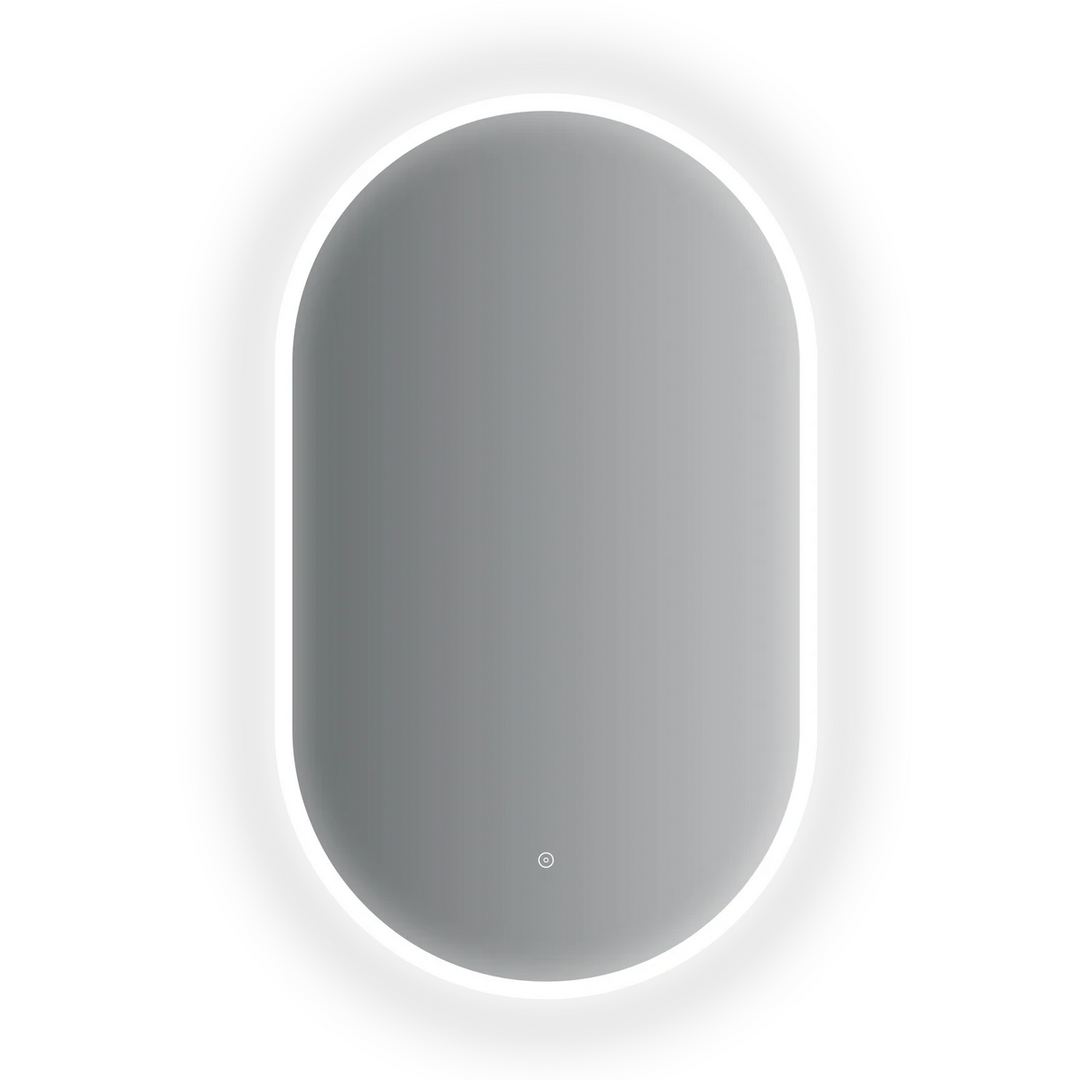 3 Color Oval LED Mirror with Front Light  24" * 40"