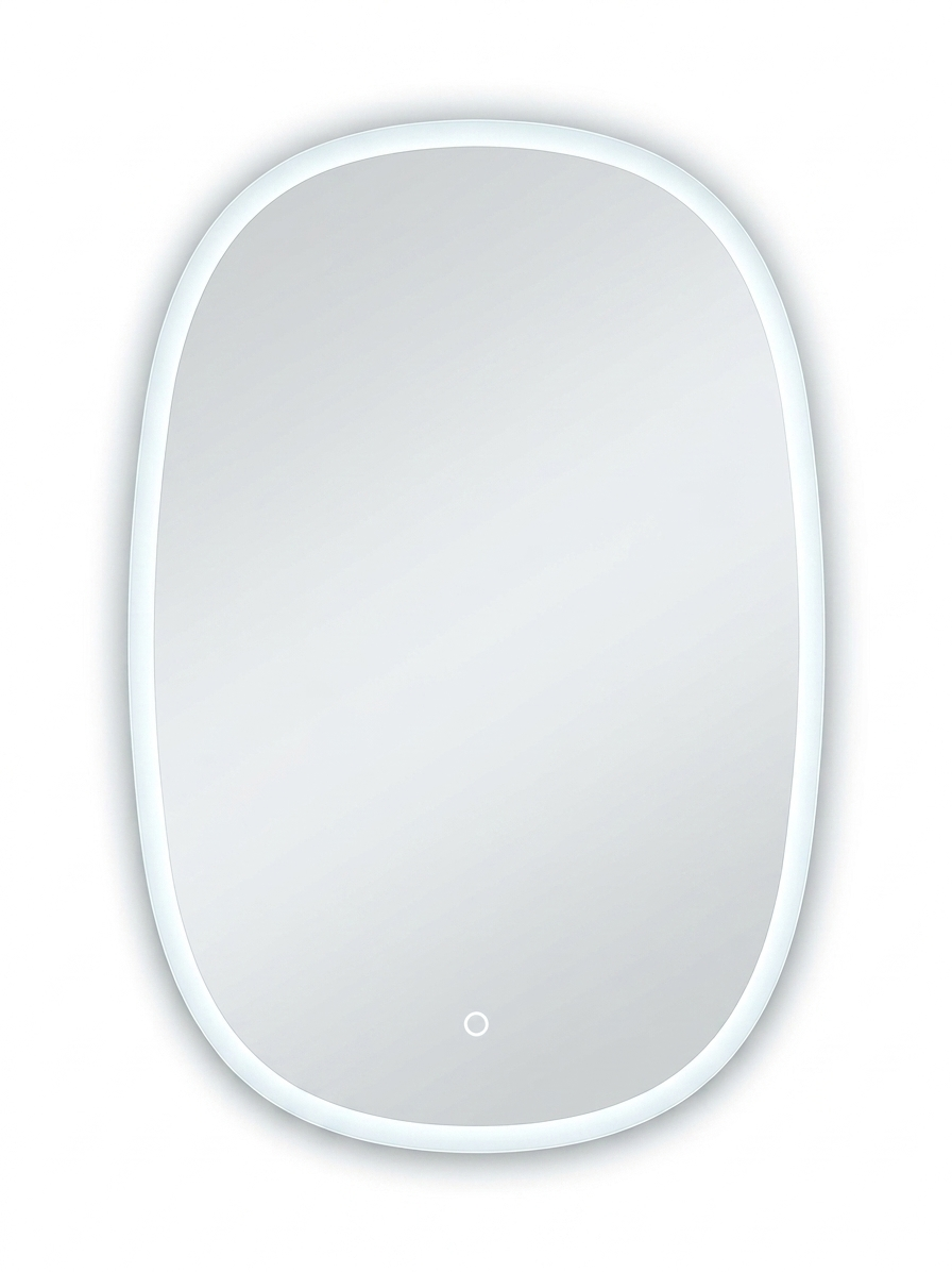 3 Color Oval LED Mirror with Front Light  28 " * 40"