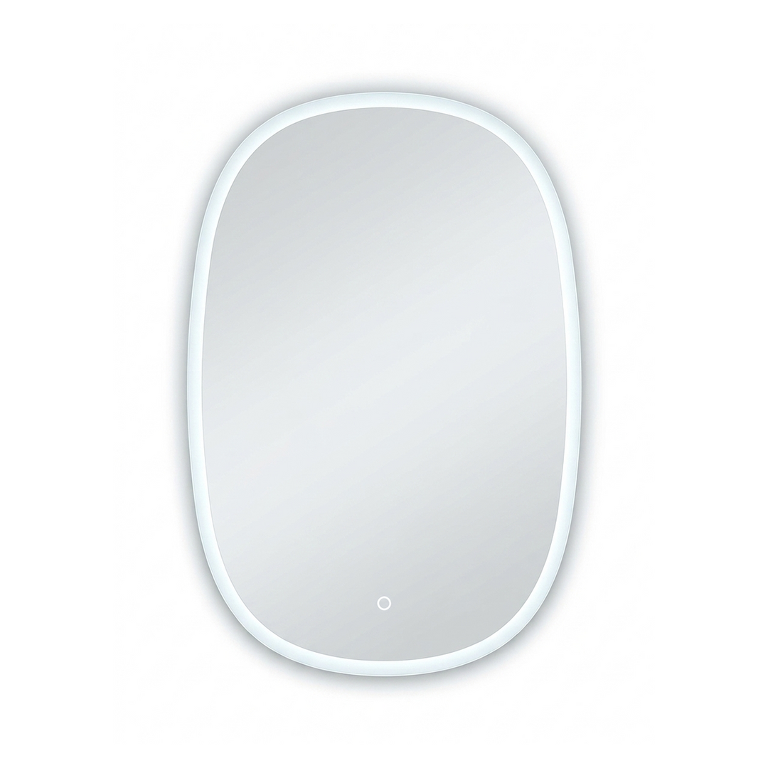3 Color Oval LED Mirror with Front Light  28 " * 40"